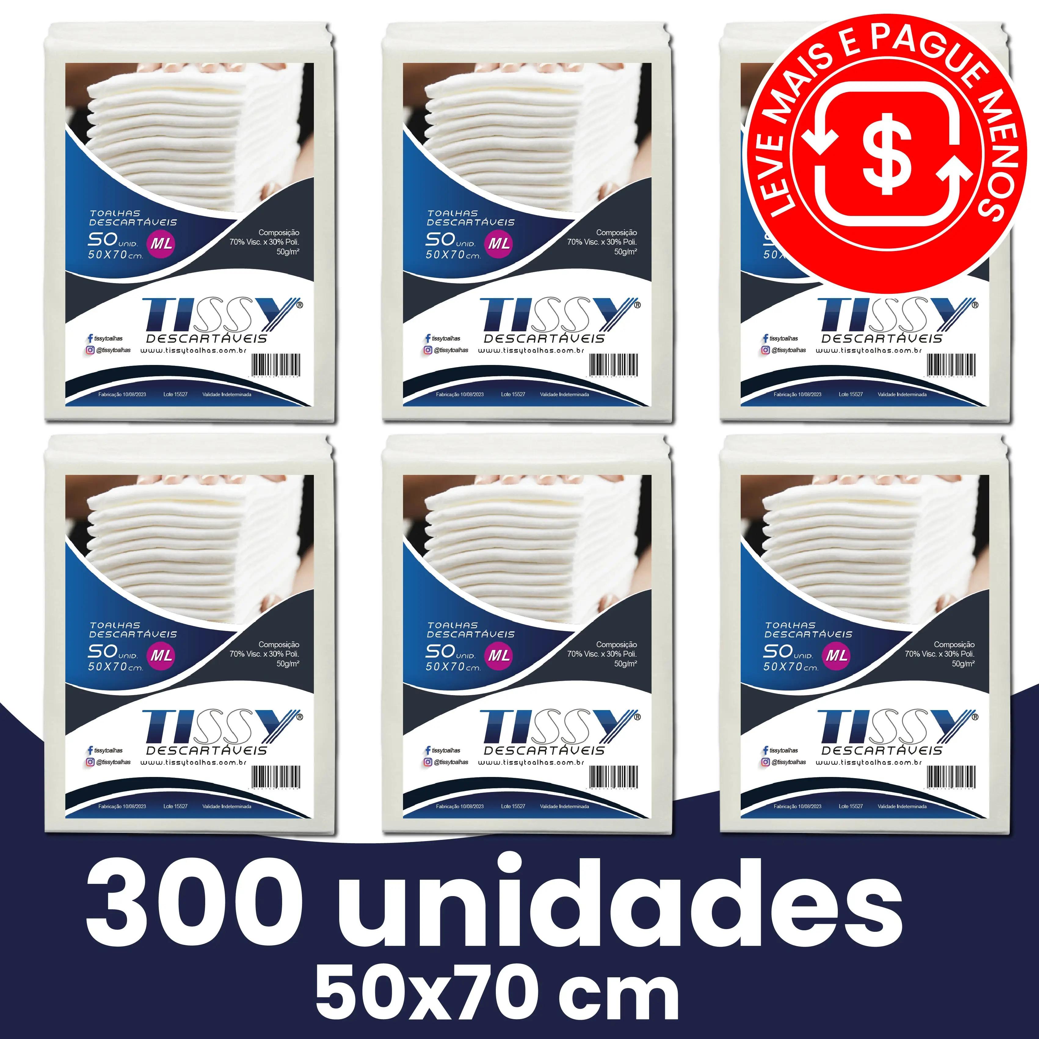 DISPOSABLE TOWEL 300 50X70 UNITS USE PETS DOGS AND CATS