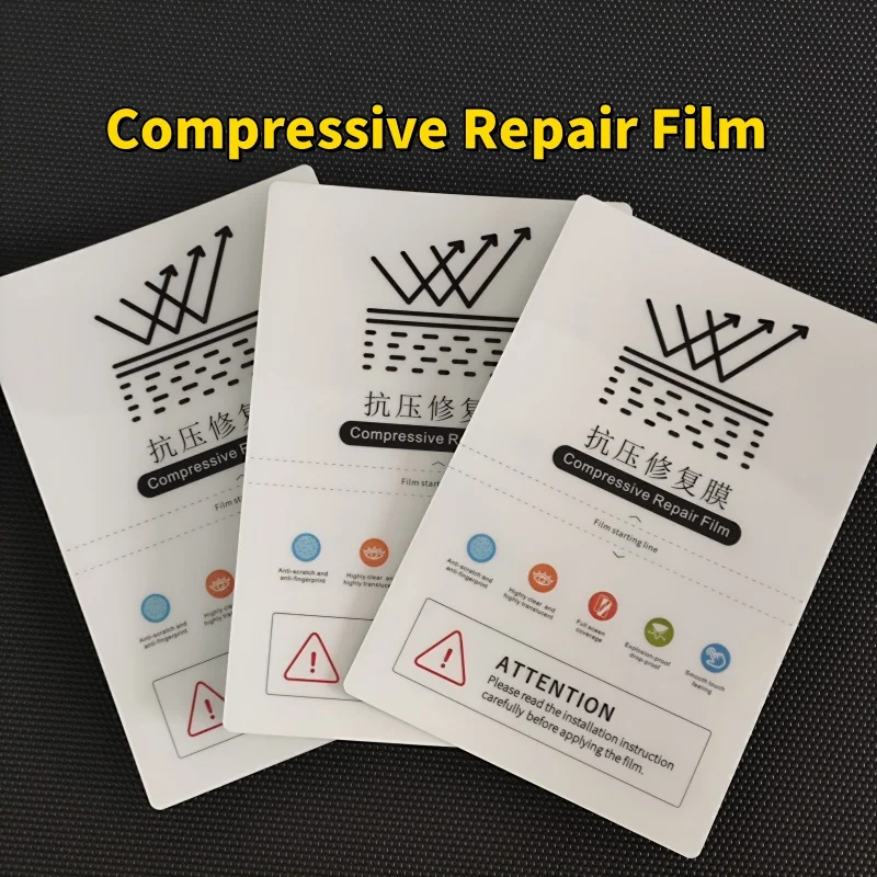 50pcs Compressive Repair Hydrogel Film Sheets For Cutting Machine HD EPU Anti-scratch Film For Mobile Phone Screen Protector