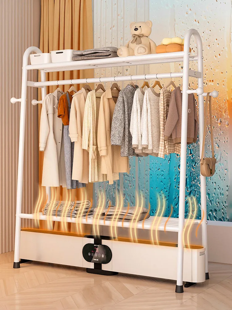 

Heating Footline Clothes Drng Ra Bedroom Standalone Carbon Steel Multi-Functional Storage Organizer for Clothes Care