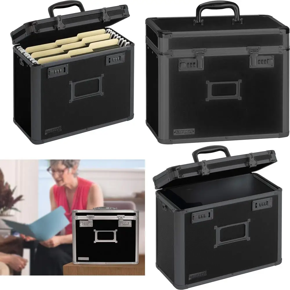 

Портативный ящик для хранения документов формата Letter с двойными кодовыми замками для офиса и тактического использования