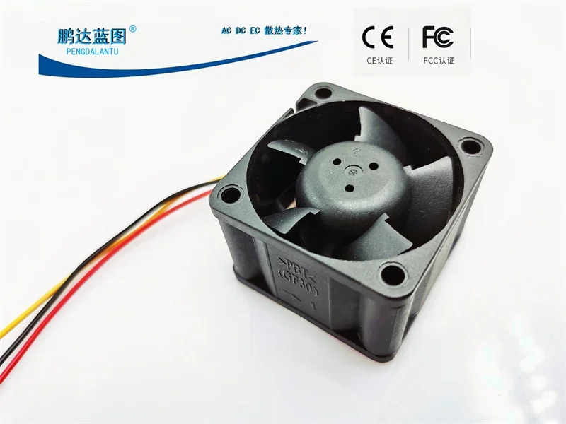 Pengda Blueprint 4028 Violent 12V 0.47A Three wire Speed Measurement Dual Ball 4CM Server Case Cooling Fan40*40*28MM