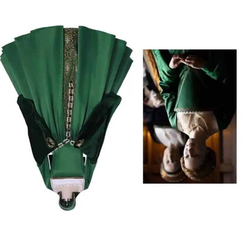 

Средневековый костюм Энн Болейн, зеленый костюм Тюдоров, королевы Елизаветы, викторианское танцевальное бальное платье Версаль, драматическое платье на заказ