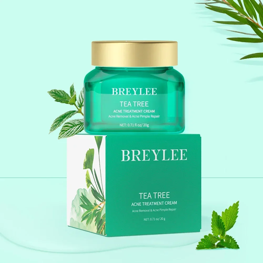 Breylee-Creme De Tratamento De Acne Da Árvore Do Chá, 20g, Creme De Árvore Do Chá, Versão De Marca