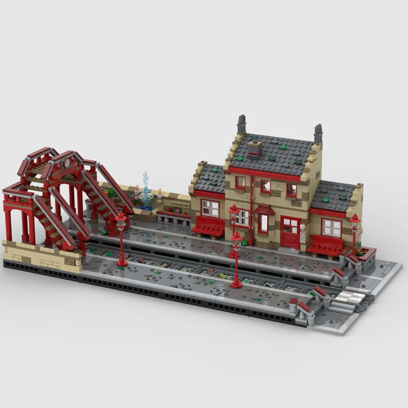 NEW magic Movie Harrying MOC Modular Hogsmeade Station Footbridge model DIY creative ideas ChildToy birthdayGift Building blocks