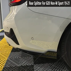 Gloss Black Rear Bumper Side Splitter For BMW G20 318d 320i 320d 330e Non-M Sport 2019-2021 Rear Bumper Diffuser Skirts Tuning