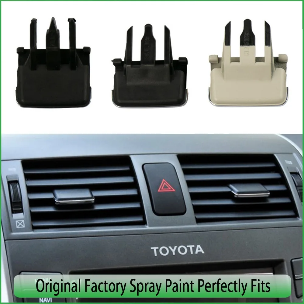 

Тумблер вентиляционного отверстия кондиционера для Toyota Corolla 2007-2013, регулировка ветровой решетки, ручка плектра, зажим для выхода карты, ремонт