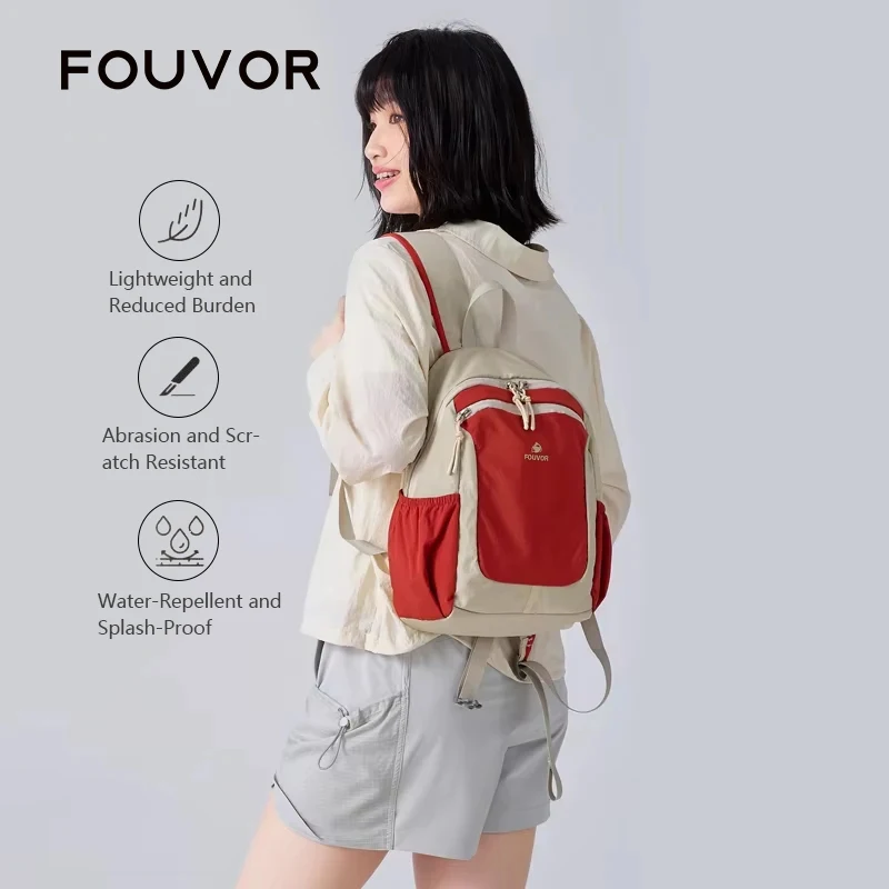 

Fouvor Casual Mini Women's Backpack Oxford Cloth Waterproof Backpacks Commuter Travel Student Outdoor Sports Hiking Bag 3068-06