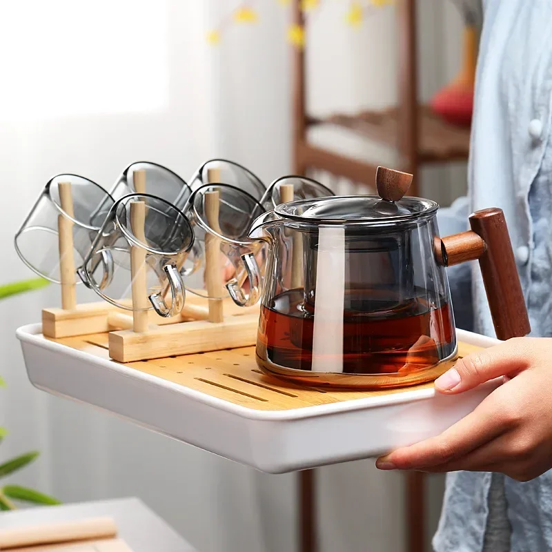 Glass Tea Pot High Temperature Resistant Glass Teapot Glass Tea Set Gaiwan Infuser Teapot for Infusion Kettle Pu Erh Pots Puer