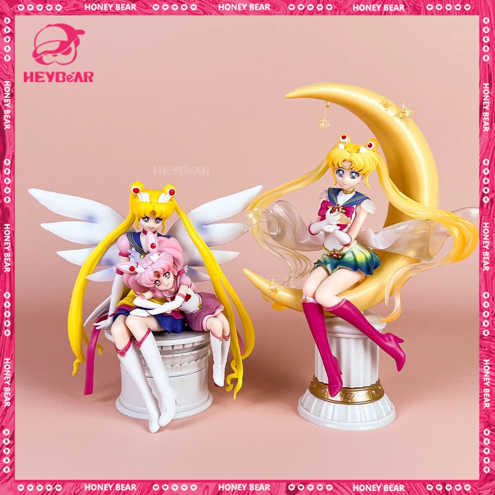 Pretty Guardian Sailor Moon Figure Tsukino Usagi Figures Princess Serenity Figurine Model Doll Collect Decor Toys Birthday Gifts