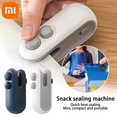 Xiaomi Handheld Bag Sealer Mini Heat Vacuum Food Sealer with Cutter Magnet 2 in 1 Bag Sealer for Plastic Bag Snacks Food Storage