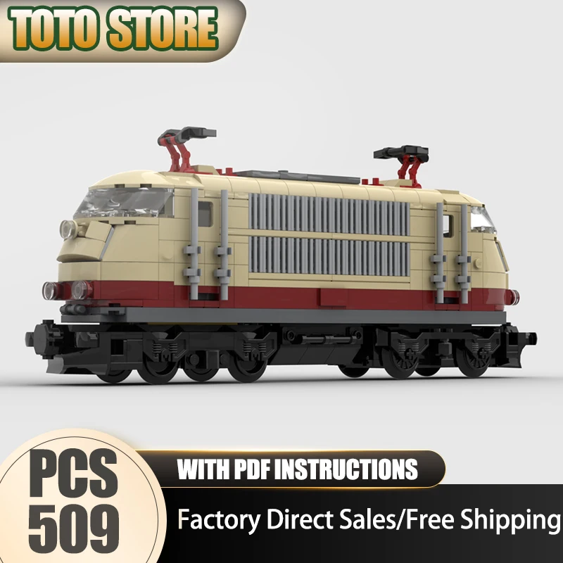 

Модульный конструктор-модель электровоза BR103 (серия MOC) из технологичных кирпичиков для самостоятельной сборки, праздничная игрушка