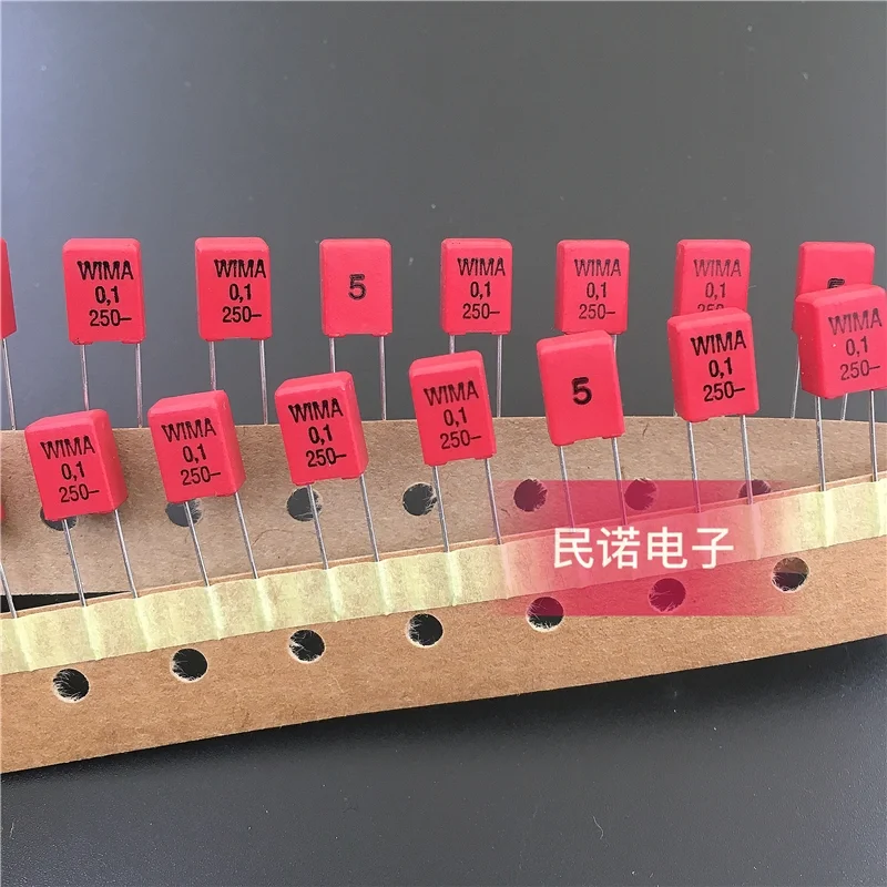 5/10/20/50pcs German WIMA Film Capacitor MKP2 250V 0.1UF 250V 104 100NF 5% Pitch 5mm Audio passive capacitor