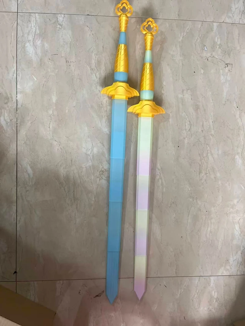 Prop Sword with Rune for Rumi, Long Knife for Mira Demon Hunters Roleplay Halloween Carnival Anime Cosplay Costume Accessories
