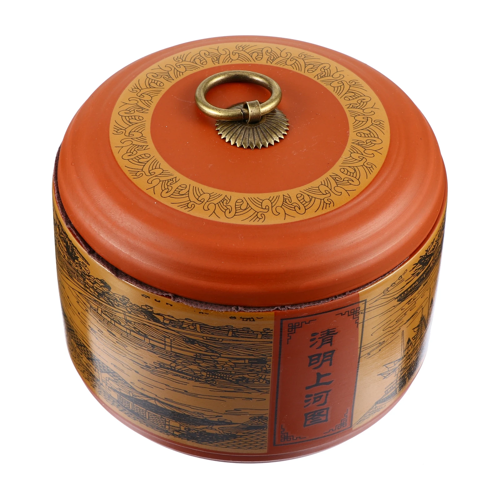 

Ceramic Tea Canister Sealed Storage Jar for Loose Tea Sugar Beans Smooth Surface Easy Clean Compact Design Porcelain Container