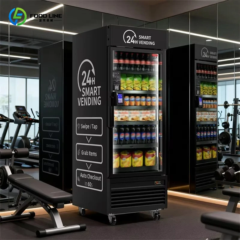 

Интеллектуальный холодильный вендинговый автомат с ИИ-камерой для продажи закусок и напитков (беспилотный)