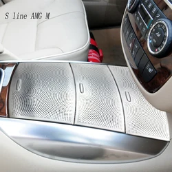 Car Front Center control storage box panel Speaker Cover Trim For Mercedes Benz R Class W251 2007-2018 Auto Tweeter Horn Sticker
