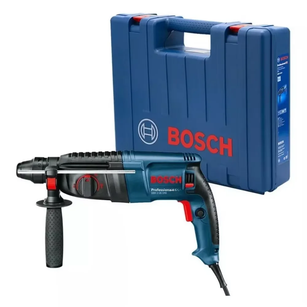 

Bosch GBH2-28DRE Rotary hammer drill and SDS Plus hammer Power 850w Professional-level tools for building demolition renovation