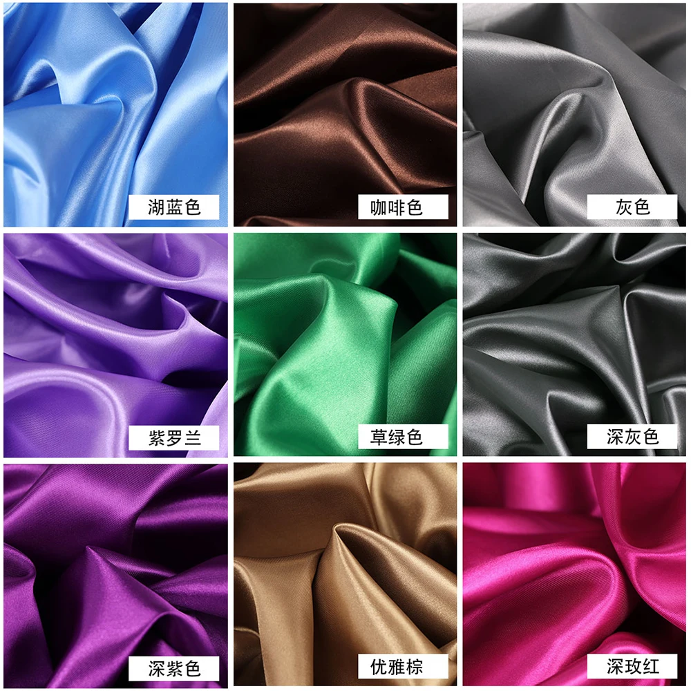 34 Colors Satin Fab… - image