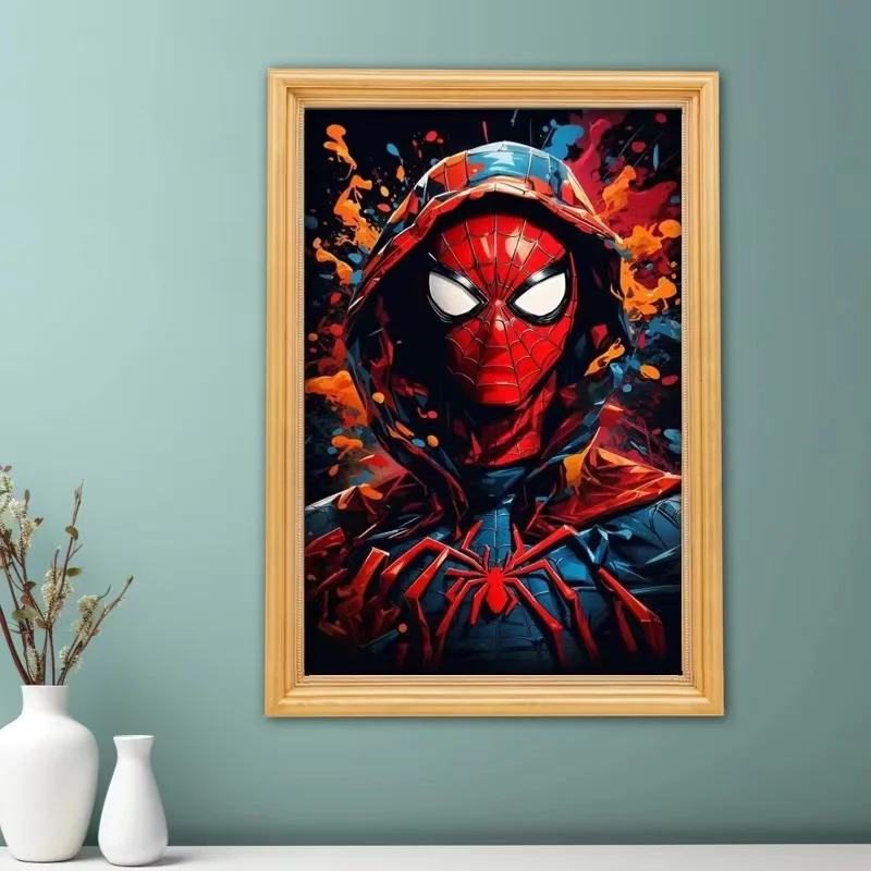 マーベルダイヤモンドアート絵画キットスパイダーマンスーパーヒーロー