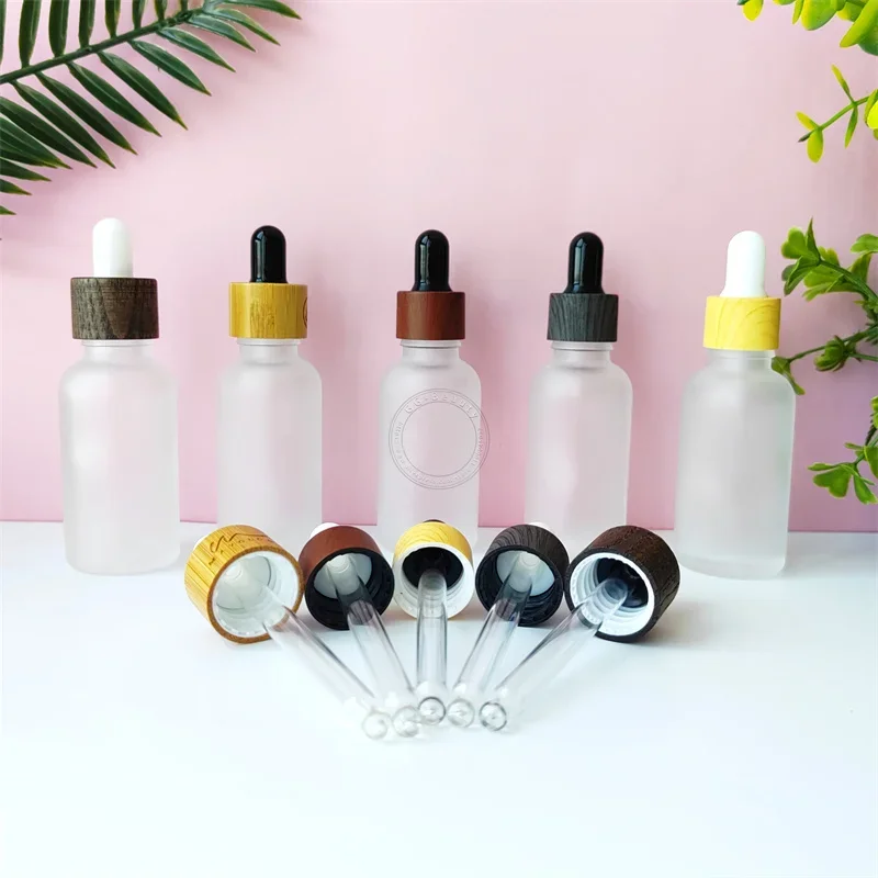 

Frosted Glass Refillable Dropper Bottles Essence Essential Oils Aromatherapy Liquid Pipette Vials Travel portable Set Tool
