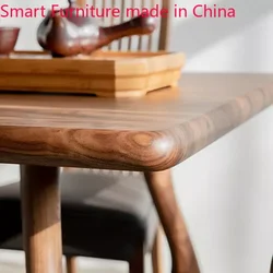 Customized Nordic solid wood dining table simple home desk Zen tea table creative workbench Silent Wind long table modern