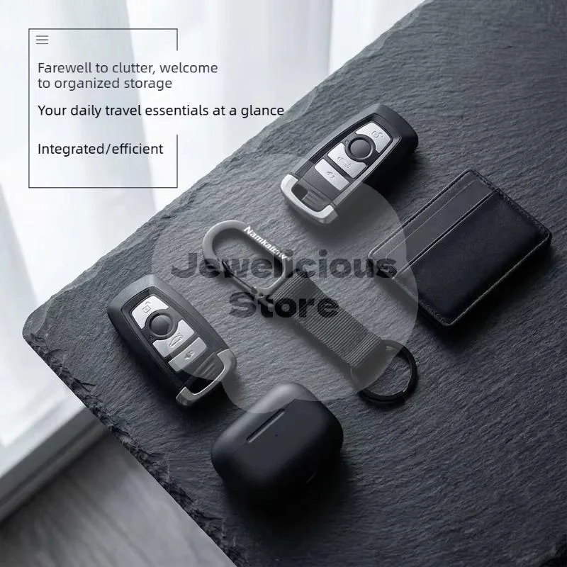 Heavy Equipment Key Ring - Heavy Load Bearing Webbing Spring Snap