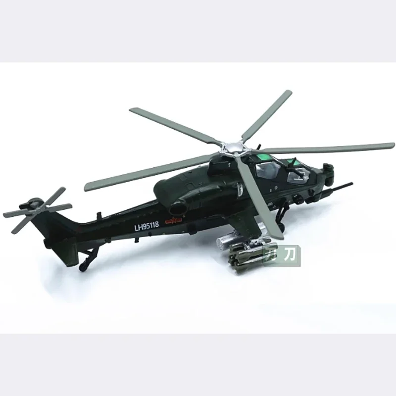 Diecast 1:100 Scale Z-10 helicopter Alloy finished aircraft simulation model Static decoration Souvenir gifts for adult boy