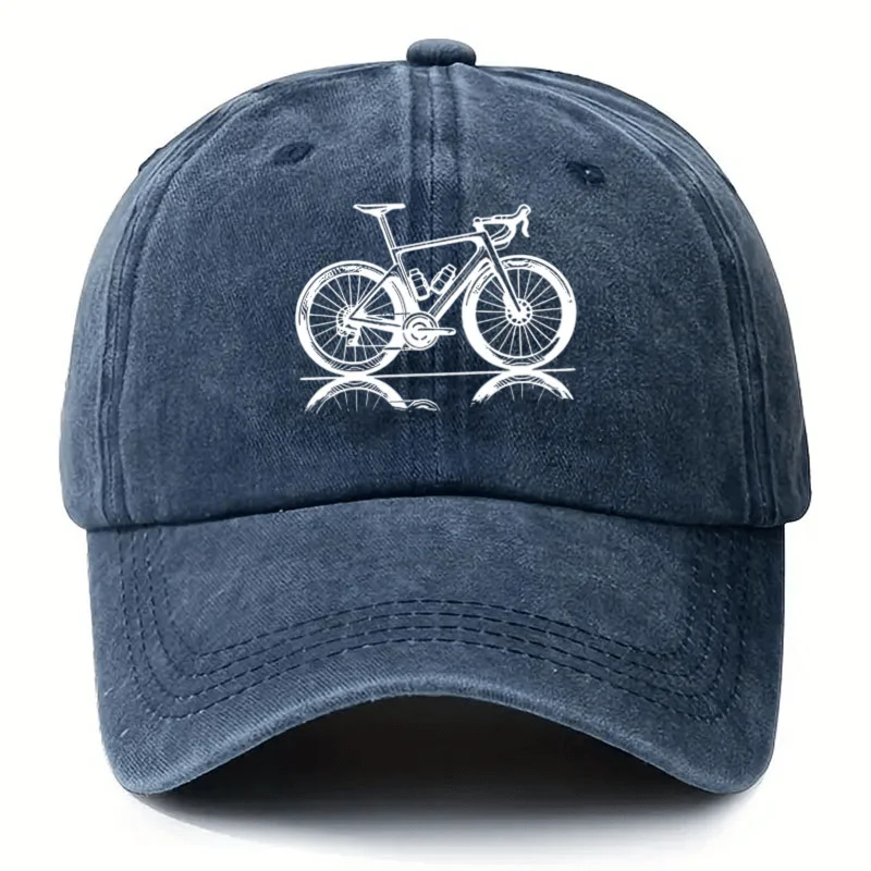

Бейсболка с графическим принтом в стиле шоссейного велосипеда, унисекс, из полиэстера, регулируемая, для активного отдыха и спорта