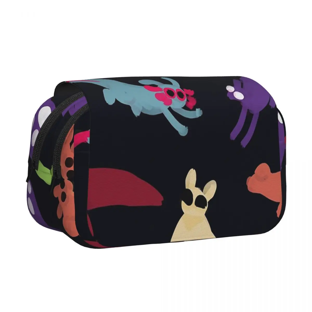 

Rain World Slugcats Pattern Game Pencil Cases Pencil Pouch Hard Shell Leather Big Capacity Pen Box Pencil Bag for Boy Girl Gifts