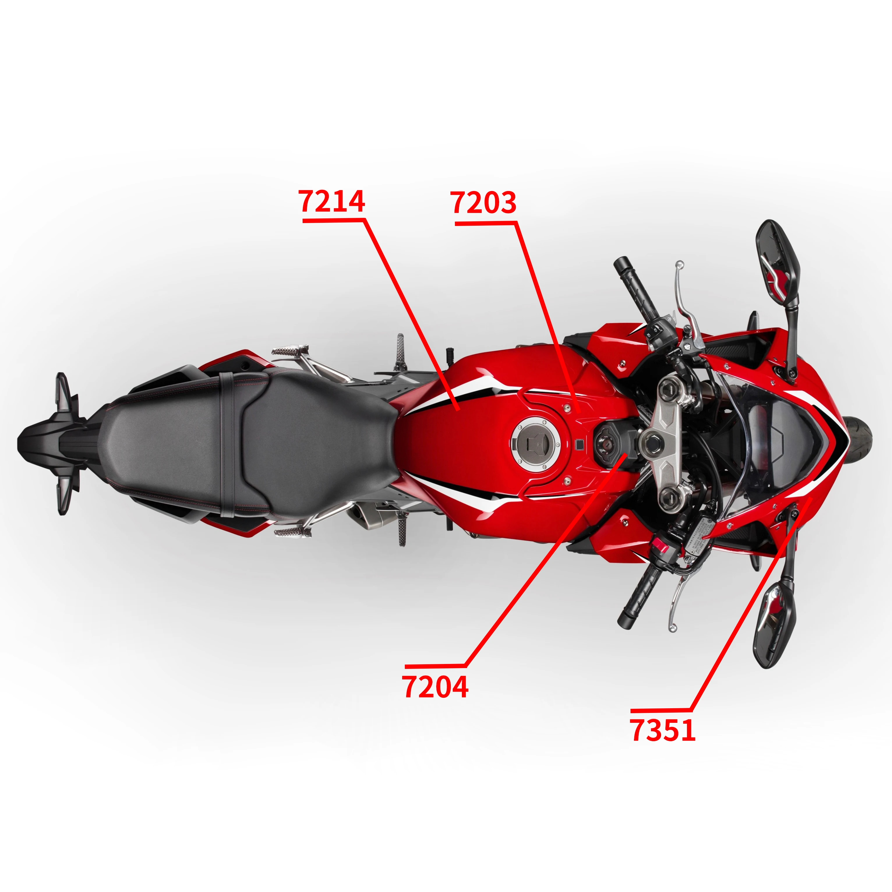 for Honda CBR650R 2019-2020 Unpainted Motorcycle Fairing Kit Full Set Bodywork Frame Accessories Complete Kit