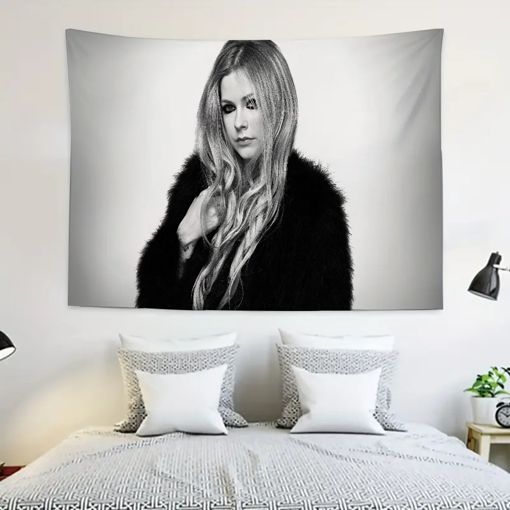 A-Avril أفضل L-Lavigne نسيج الديكور حفلة خلفية معلقة القماش غرفة نوم نسيج غرفة ديكور الجمالية #6