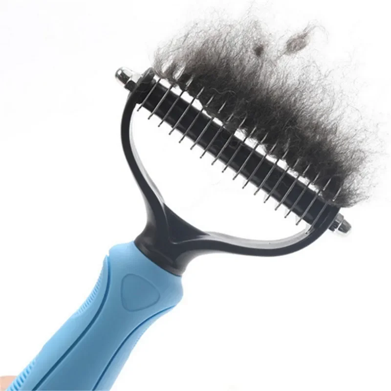 Pet Hair Shedding Comb Hair Removal Comb for Dog Cat Open Knot Knife Brush Tool Dog Flea Combs Fur Shedding Finishing Combs