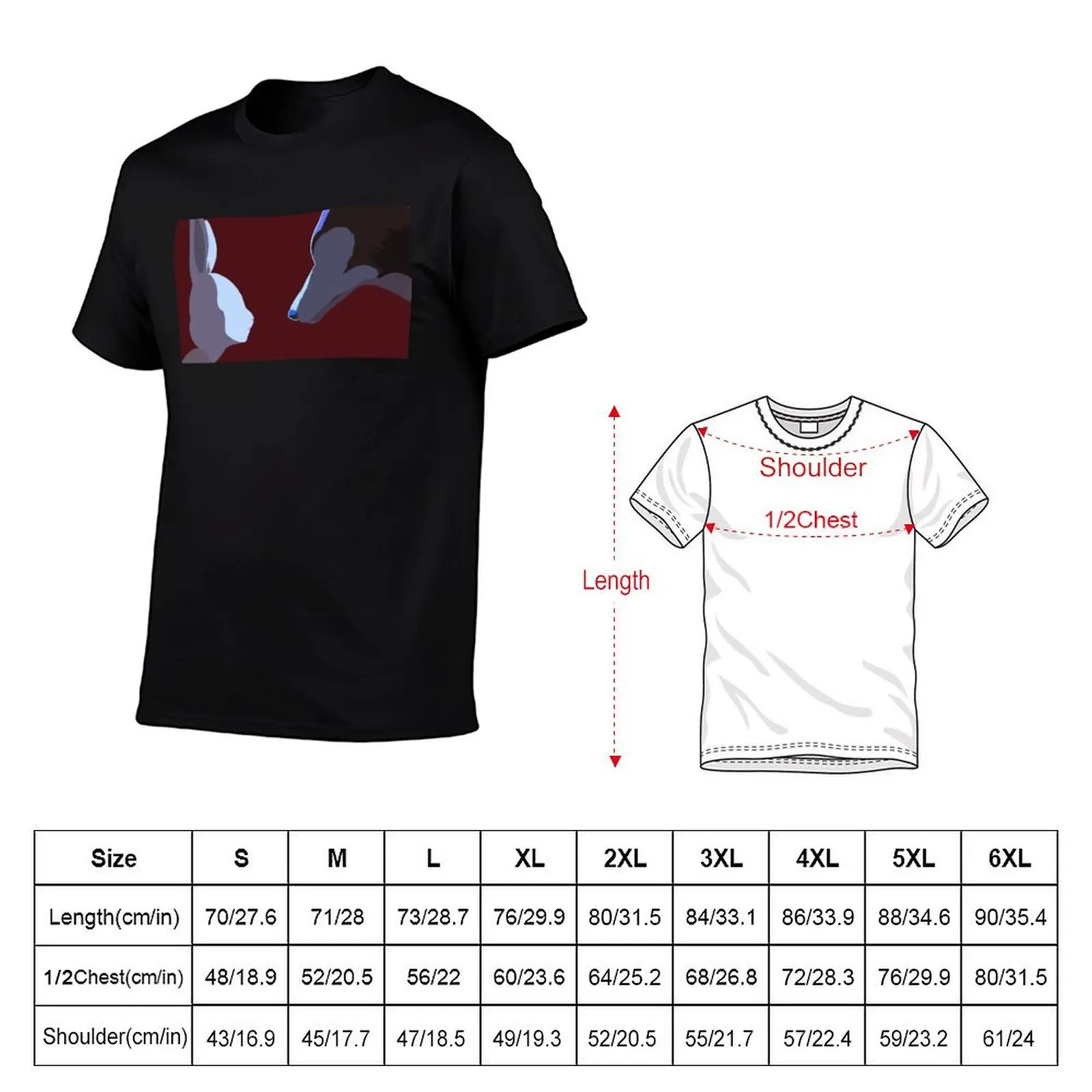 Legoshi and Haru T-Shirt Casual Minimalist Short Sleeve Top