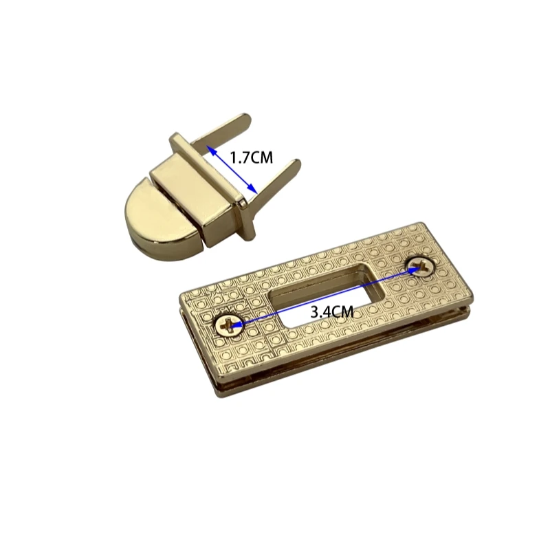 Turn Lock Twist Locks for Handbags Purse Metal Clasp Plated Fastener Bags Hardware  Accessories