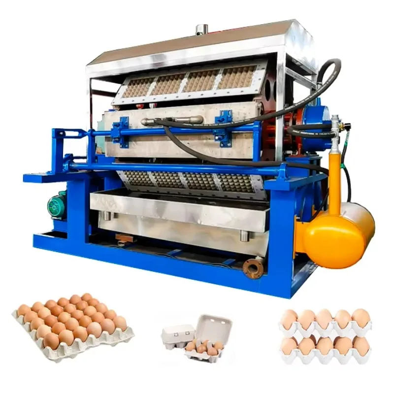 New Hot Sale Versatile Egg Tray Making Machine Custom High Efficiency Fully Automatic Pulp Molding Former with Drying System