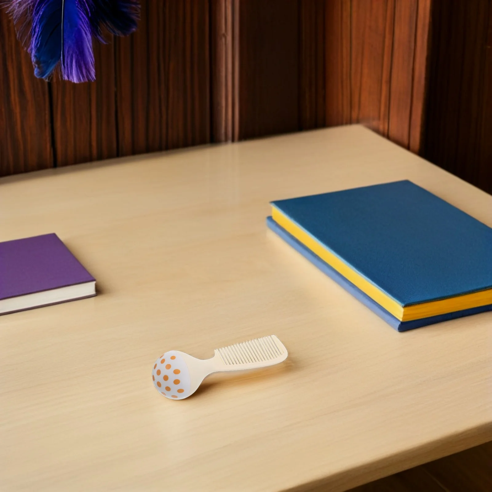 

Пластиковая карманная расческа, самостоящая укладка, бежевая антистатическая щетка для волос с мелкими зубьями, женская дорожная распутывающая щетка для массажа кожи головы, компактная