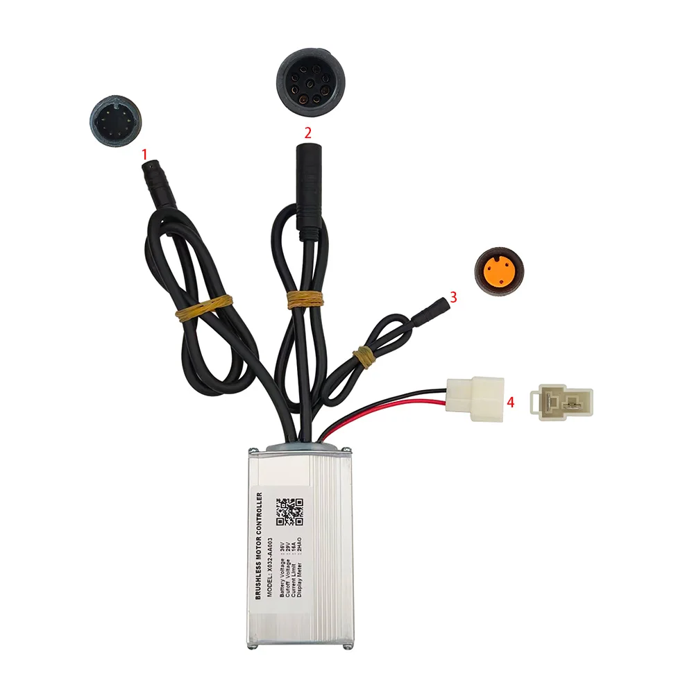 X032-AA003 36V 16A Bürstenloser Motorcontroller für 2HAO-Protokoll E-Bike-Geschwindigkeitsteile, Elektroroller, MTBs und Fatbikes – Detail 3