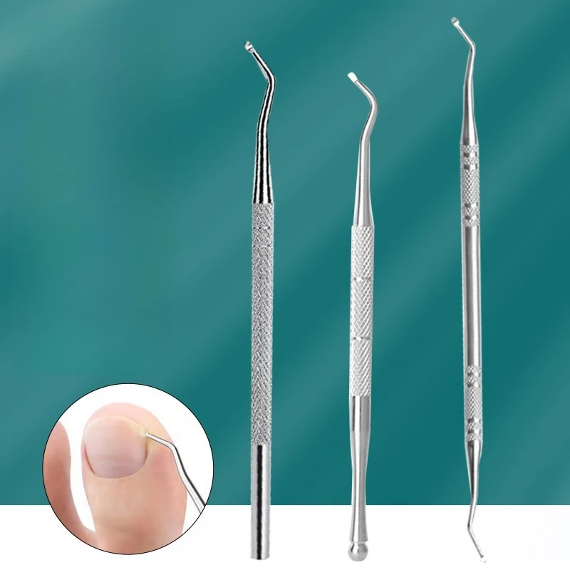 Zehennagelpflege Haken Eingewachsene doppelseitige Korrekturheber für eingewachsene Zehen Nagelfeilen Paronychie Pflege Fußreinigungswerkzeuge