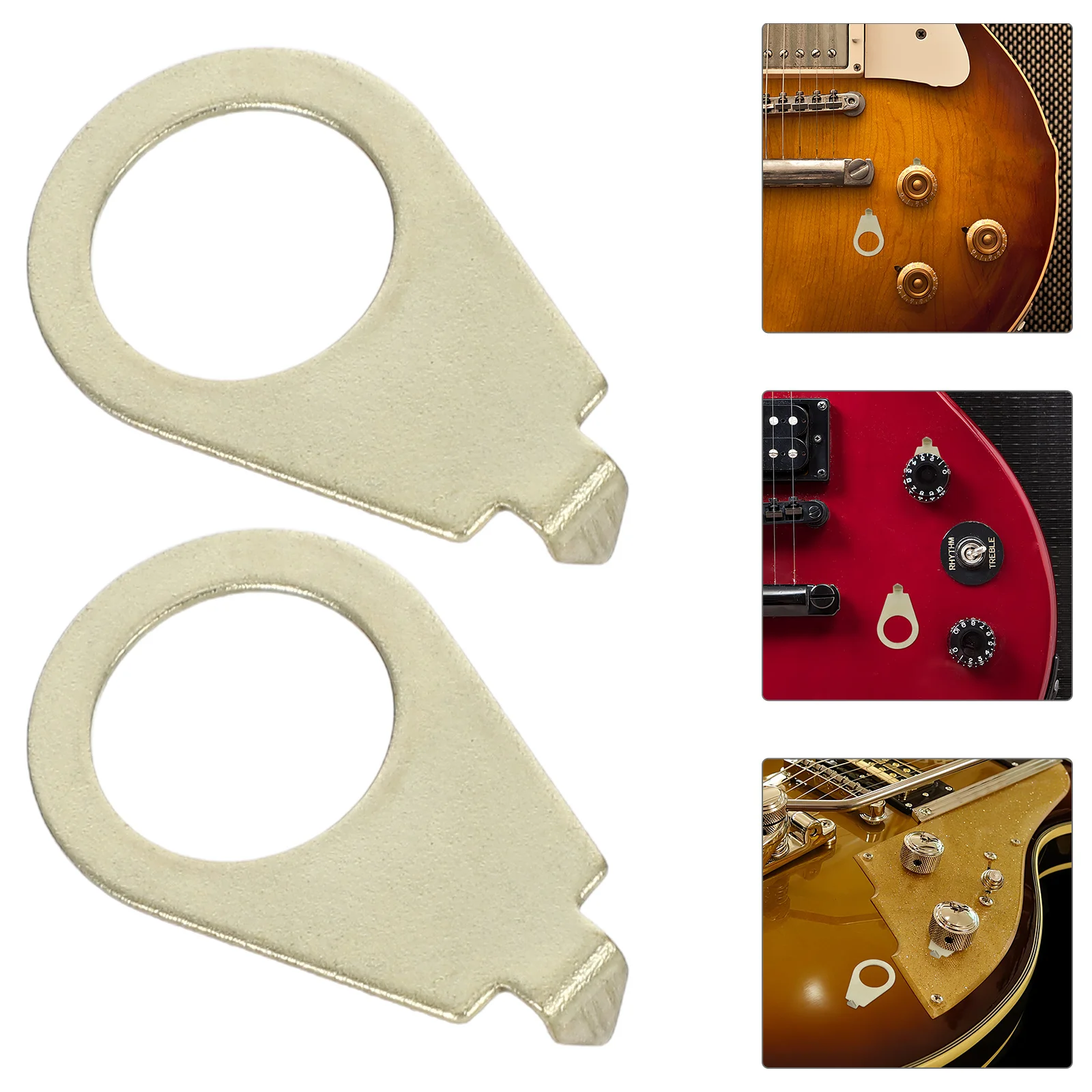 

2Pcs Guitar Control Knob Pointer Plates .7mm Volume Tone Indicator Washers Precision Position Electric Guitar Parts