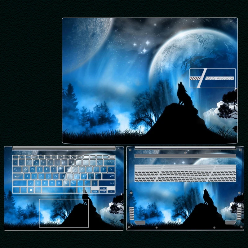 Imagem -03 - Capa de Pele de Laptop Personalizada para Asus Vivobook Decalques de Vinil Pré-cortados Adesivos Removíveis E1504fa M7600q N7600p M6500q E1504g