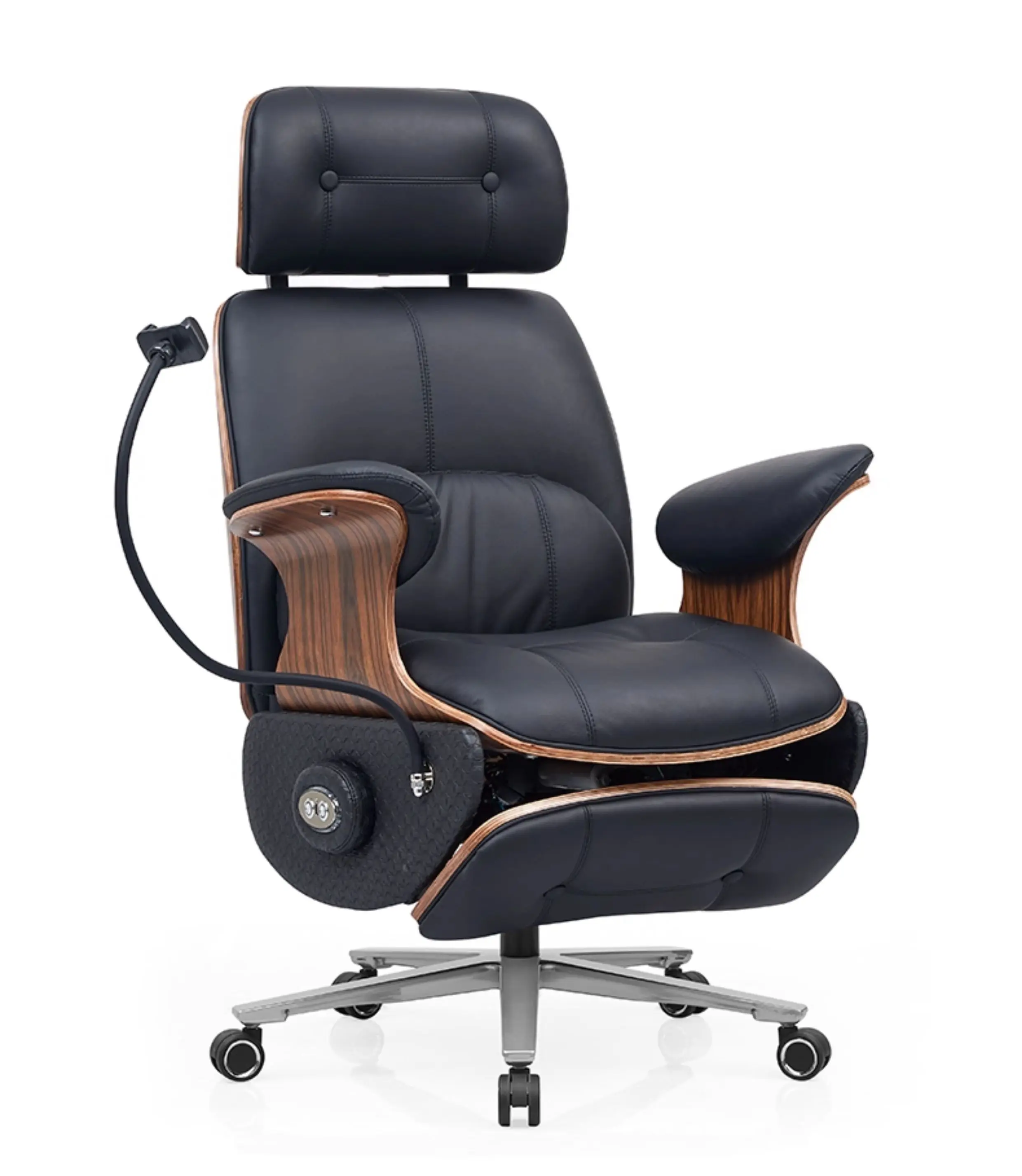 كرسي كهربائي للرئيس كرسي جلدي كرسي مكتب منزلي مريح كرسي كمبيوتر مستقر مكتب مريح #6