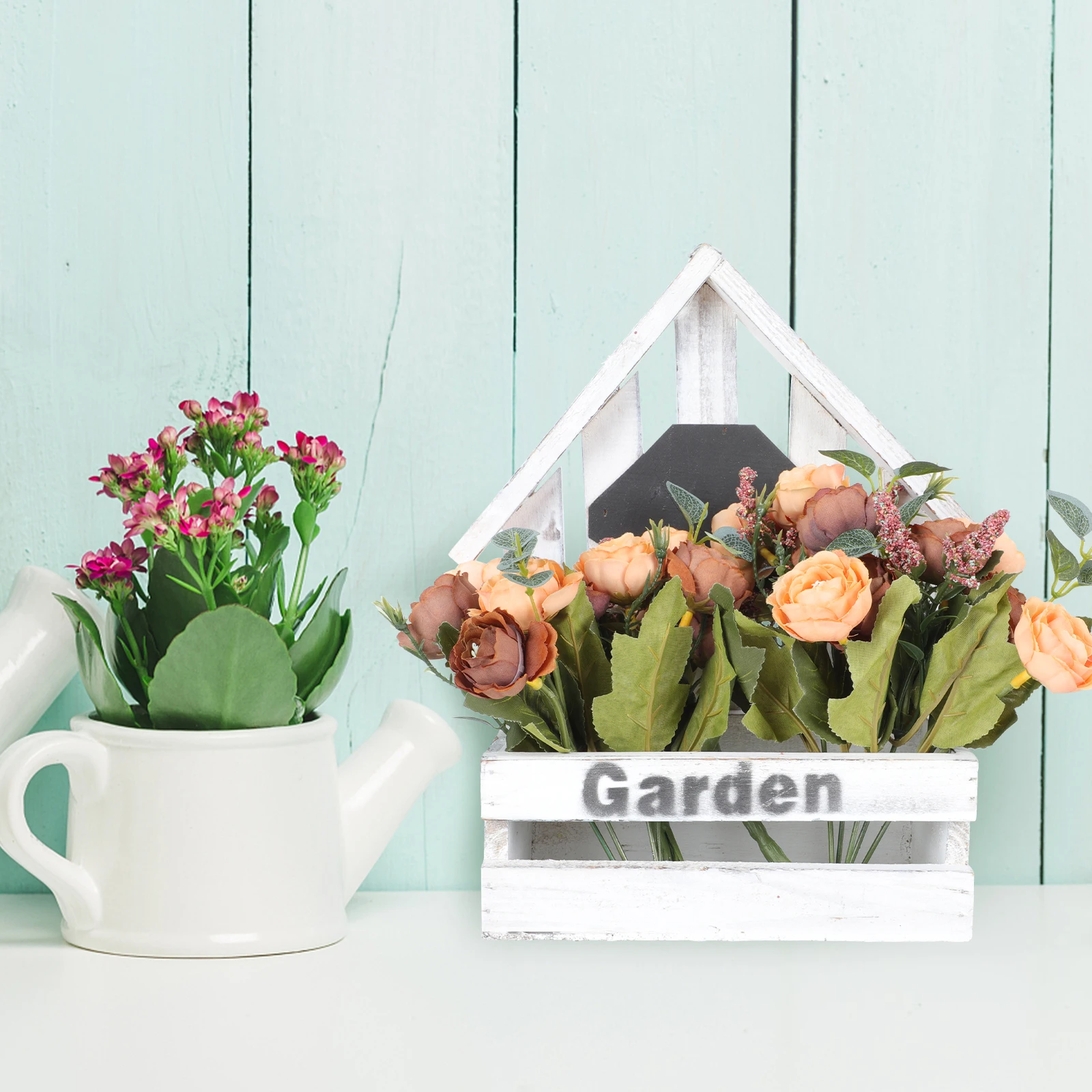 

1Pcs Simulation Rose Flower Wall Hanging Decor Artificial Premium Fake Pendant for Indoor Scene Bright Warm Living Space