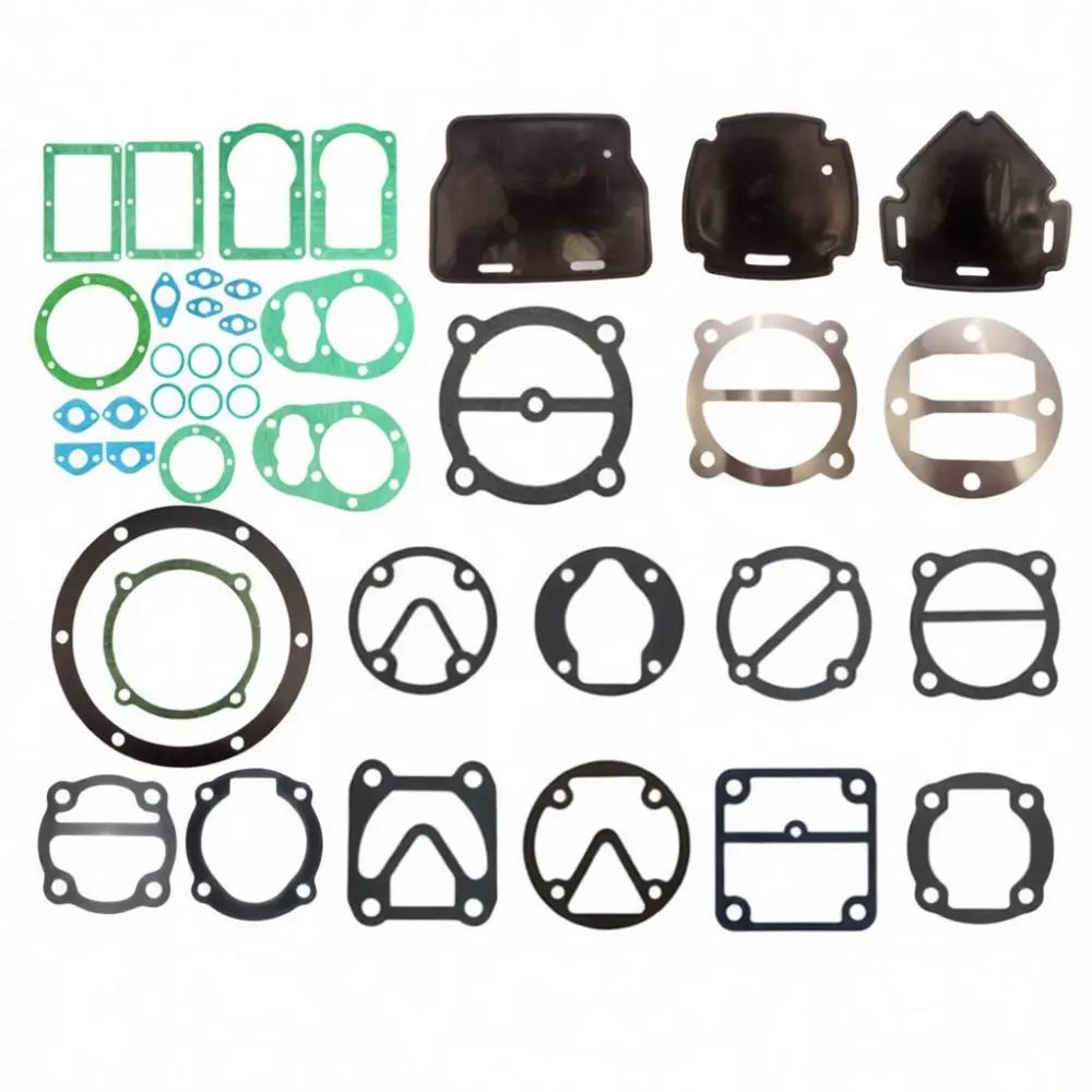 Cylinder Head Sealing Washer Kit For Air Compressor Pneumatic Pump Maintenance Metal And Paper Gasket Set
