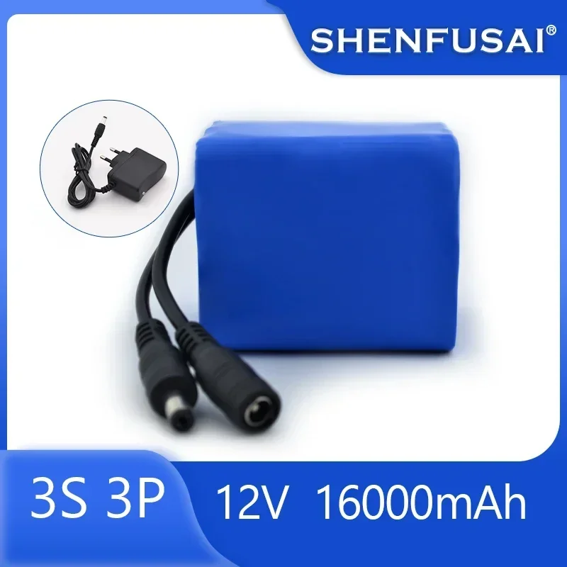 100% New Original 12V 8AH 18650 Lithium Battery 12.6V 8Ah Li-ion Battery Suitable for Electrical Equipment 3s3p