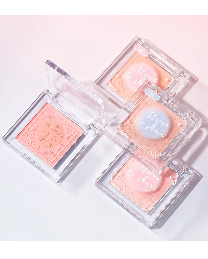 Xixi primavera sensación rubor claro maquillaje nude natural baja saturación melocotón blanco mate rouge