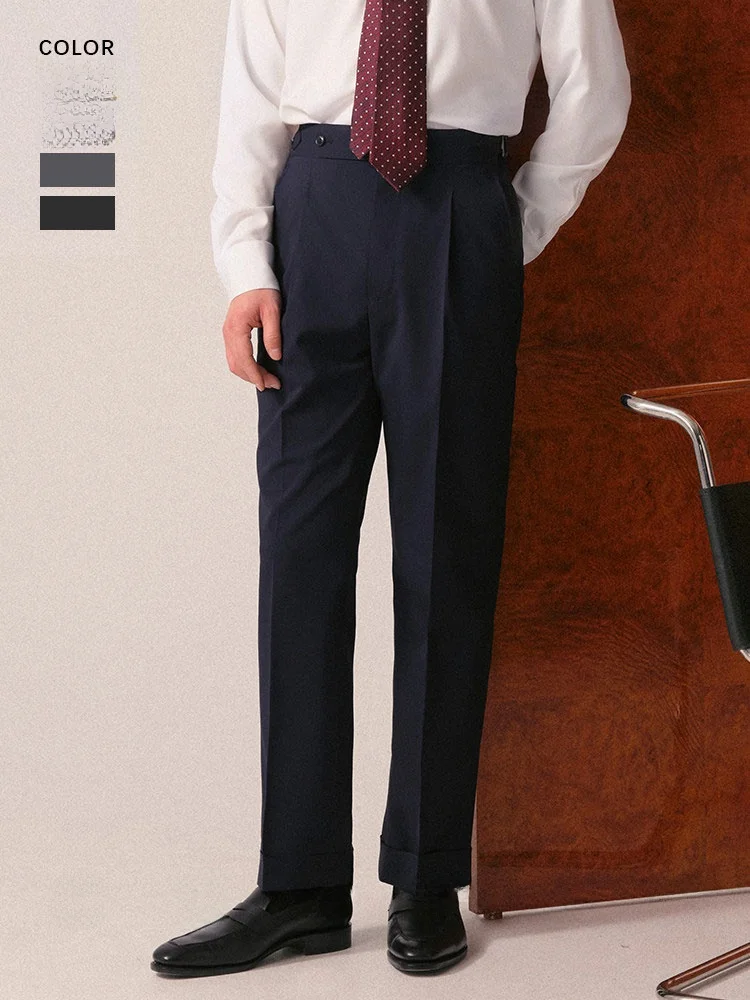 

Мужские деловые брюки Cultum Neapolitan из премиальной шерсти, пригодные для машинной стирки, для поездок на работу и офиса