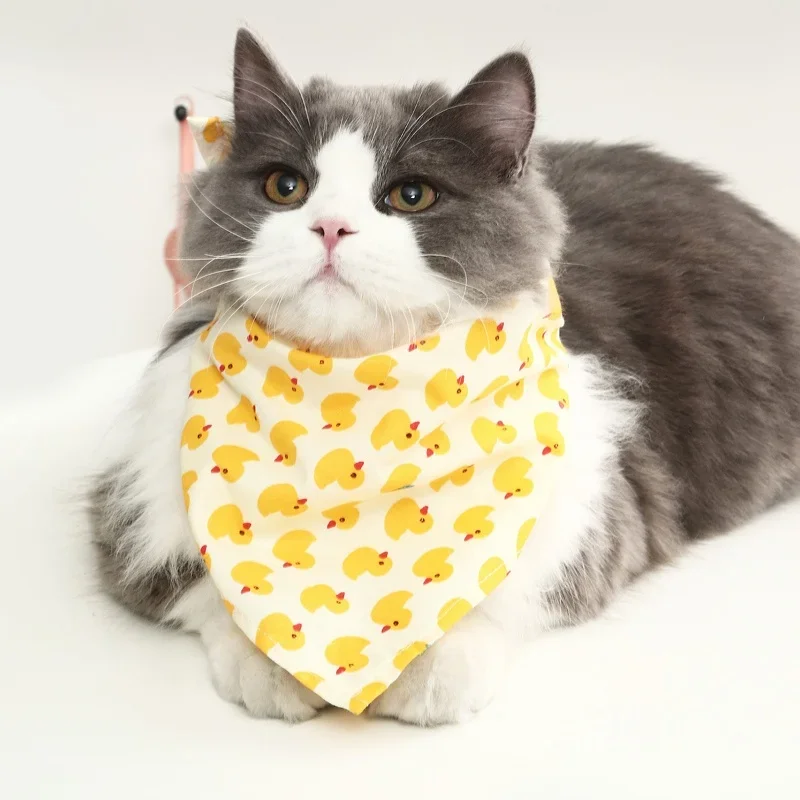 Cute Pet Bandana Scarf for Cat Dog Adjustable Puppy Kitten Bibs Saliva Towel Triangle Neckerchief Pet Accessories