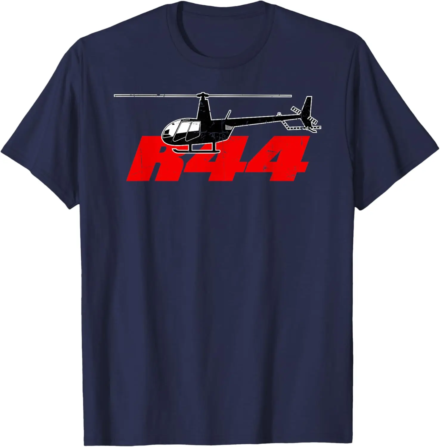 R44 Helicopter Pilot Aviation T-Shirt 100% Cotton O-Neck Short Sleeve Summer Casual Mens T-shirt Streetwear