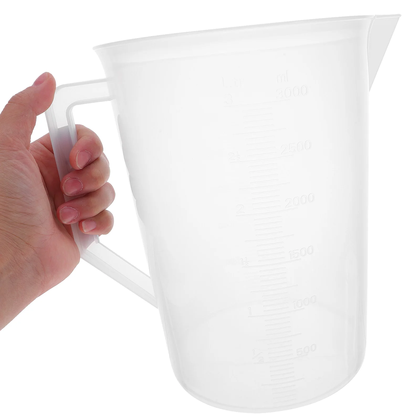 

3 Liter Measuring Jug Mixer Oil Cup Large Capacity Liquid Empty Storage Cups Juice Container Apartment Essentials Clear Mugs
