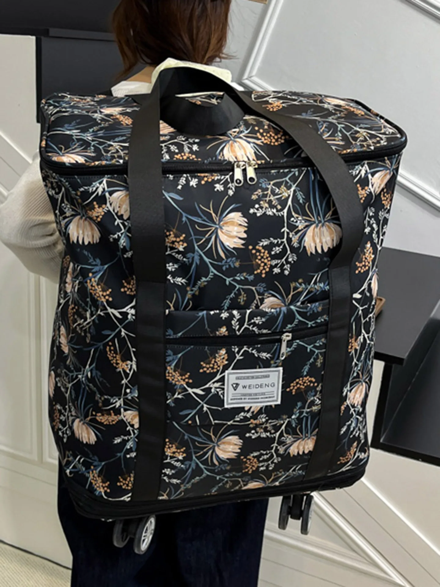 large-capacity-floral-print-luggage-bag-with-wheels-travel-bag-for-business-trips-stacking-shoulder-bag-for-girls-students